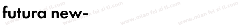 futura new字体转换